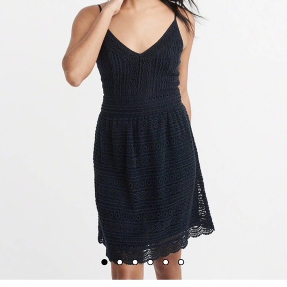 Abercrombie & Fitch Dresses & Skirts - Abercrombie & Fitch Navy Lace Dress Size Medium